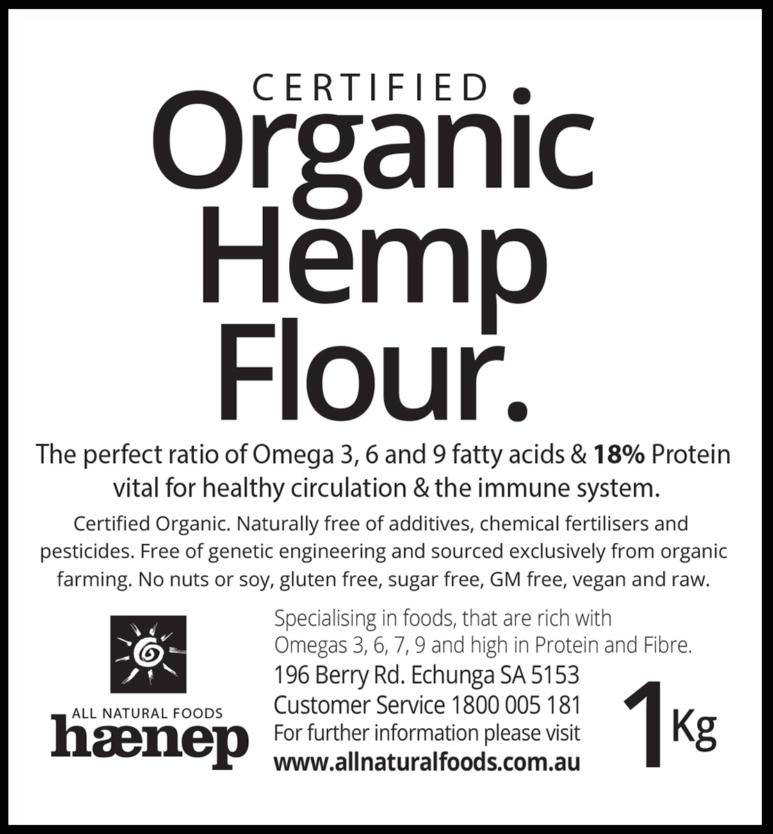Organic Hemp Flour Organic Hemp Flour